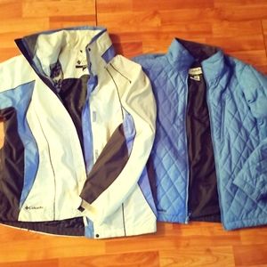 Columbia 2 n1 winter/fall jacket